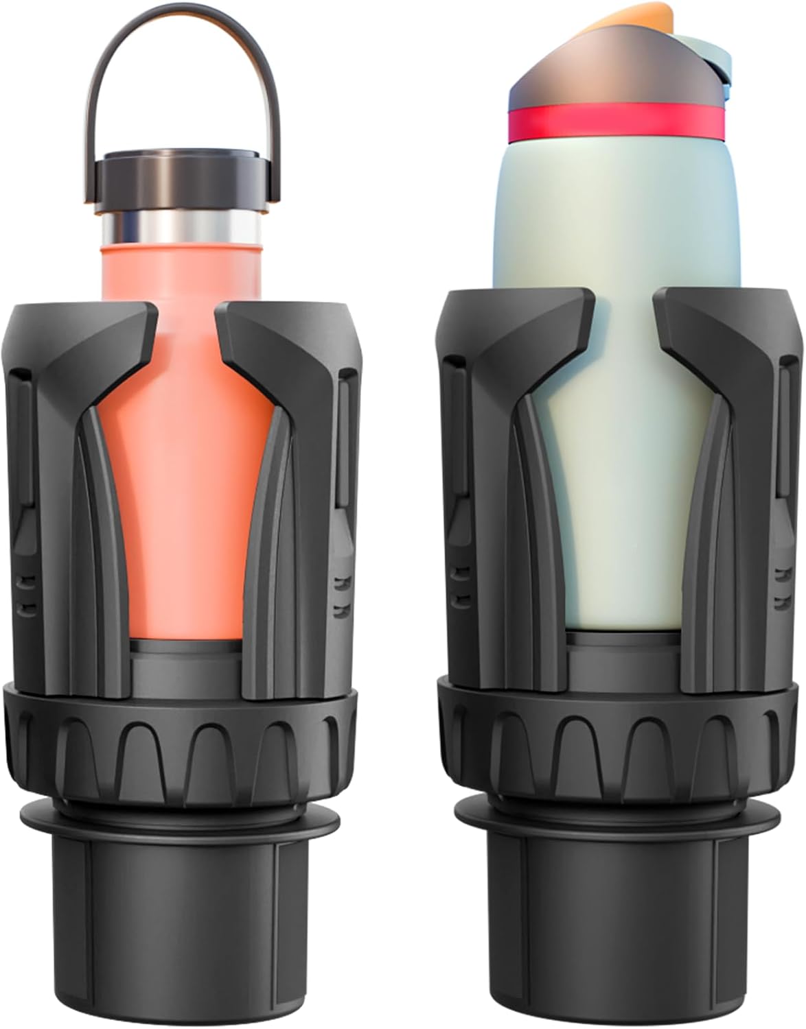 Cup Holder Expander, Automatic Car Cup Holder Expander Holds Large Water Bottles, for Yeti, Stanley, Owala Travel Tumbler & Mugs, Adjustable Arms & Extendable Base Insert Accessories (CUP03G, 2PACK)