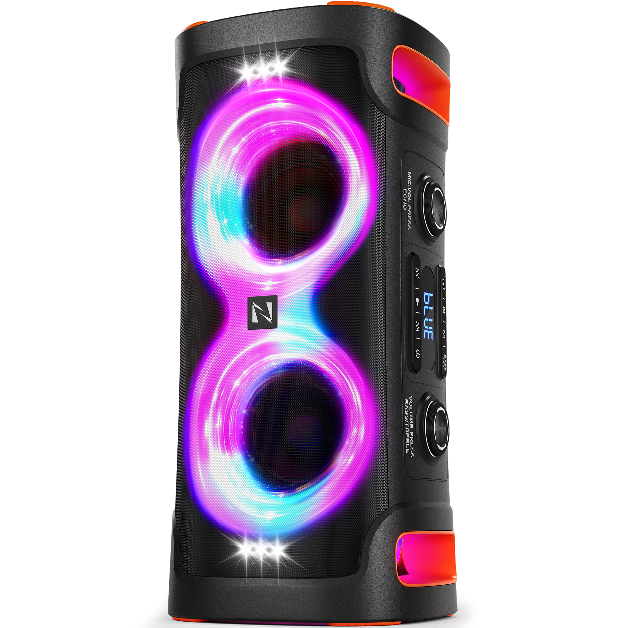 Party Bluetooth Speaker, 300W Peak Powerful Loud Stereo Sound Deep Bass | Large Portable Wireless Speakers with Subwoofer, TWS Dynamic Light Show 15H Playtime for Outdoor Camping Backyard Beach