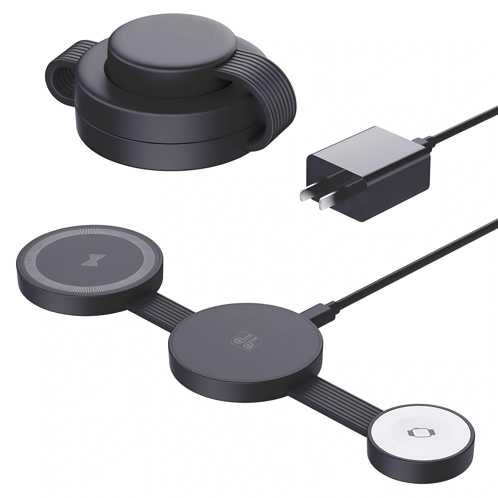 FAMOO 3 in 1 Charging for Apple Devices 15W Foldable Charger for Travel Wireless Charger Pad for all model