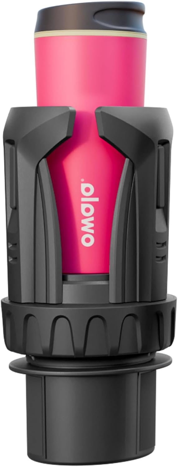 Cup Holder Expander, Automatic Car Cup Holder Expander Holds Large Water Bottles, Compatible with Yeti, Stanley, Owala Tumbler & Mugs, Adjustable Arms & Extendable Base Insert (CUP03T, 1PACK)