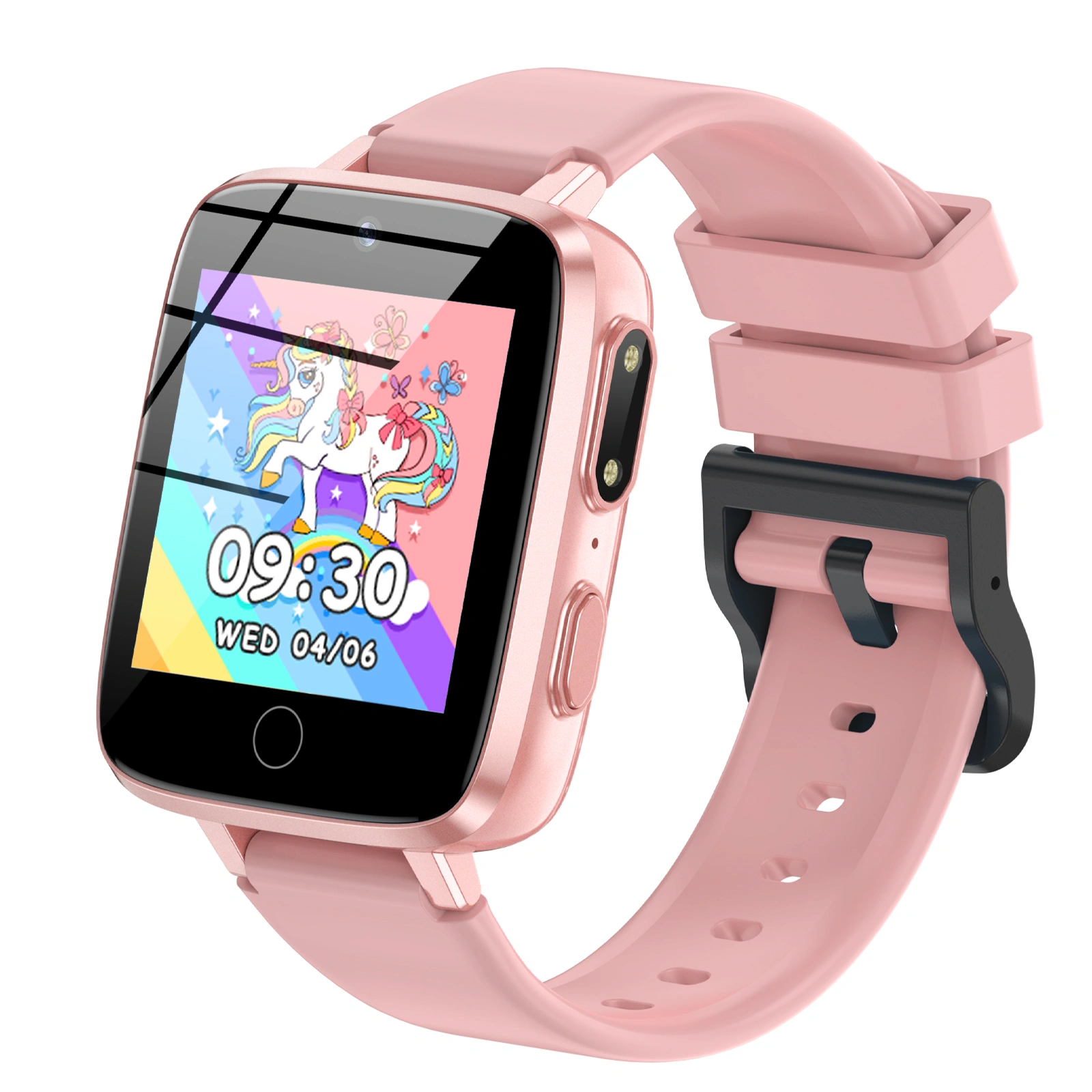 Tikland Smart Watch for Girls Smart Watch for Kids 1.54" Kids Smartwatch with 2 Cameras,24 Games,Video,Habit Tracker MP3 Flashlights Calculator Alarm Clock Children Touch Screen Watch for Gift Pink