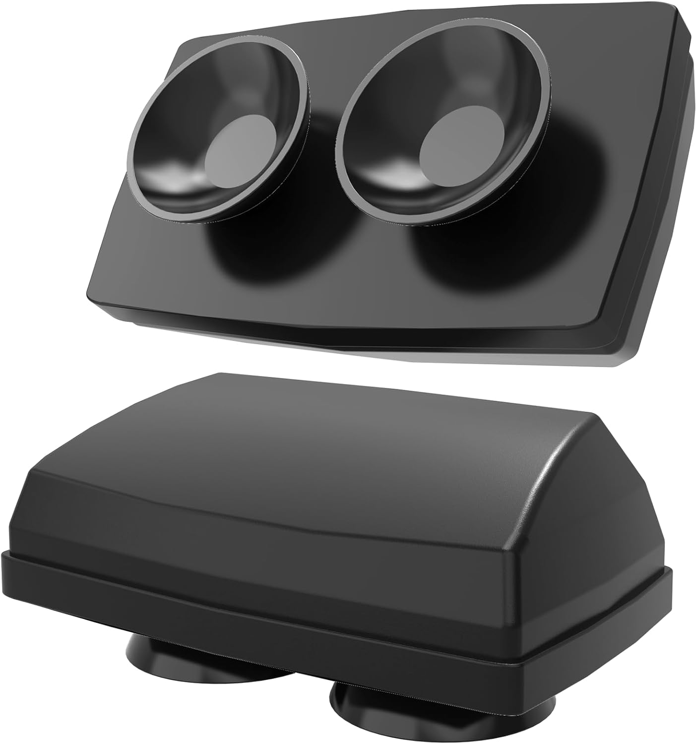 Zeyitian Ez Pass Holder Black 2 Pack - Super Strong Suction Cups for Windshield, Toll Pass Transponder Holder for EZ Pass/iPass