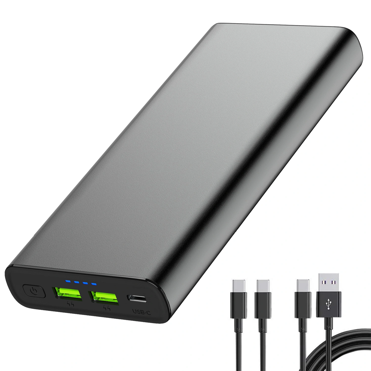 Laptop Power Bank, 26800mAh Portable Charger 100W with Aluminum housing 【Quick Charge 3.0 & Power Delivery 100W】External Battery Pack for USB C Powered Laptop, Macbook, iPad, iPhone, Samsung and More