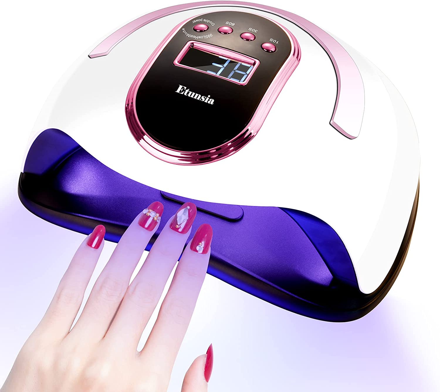 Nail Lamp, Nail Dryer 168W LED Nail Lamp for All Gel Polish, Nail Light with 4 Timer Mode - Auto Sensor - Professional Fast Curing - Large LCD Screen, Gel Lamp LED Lamp for Gel Nails for Home & Salon