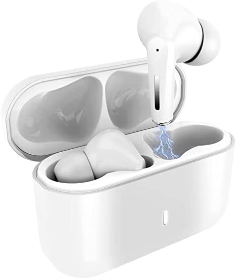 Wireless Earbuds, Active Noise Cancelling Earbuds with Bluetooth 5.2 - Portable Charging Case - Microphone, 8H Active Noise Reduction, Bluetooth Earbuds with Clear Call Game Mode Voice Assistance