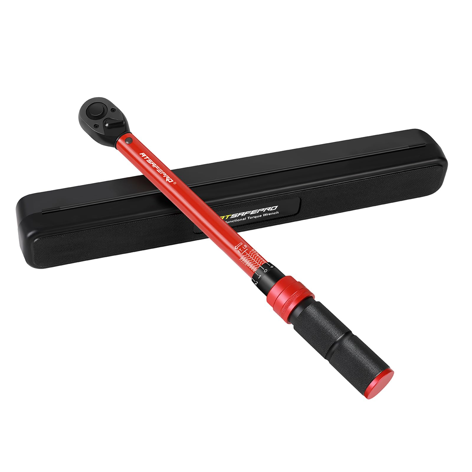 1/2-Inch Drive Click Torque Wrench,10-160FT.LB/13.6-217.0N/M Dual-Direction Torque Wrench 1/2 Drive,72-Tooth Dual Range Scales Torque Wrench Easy Use for Motorcycle,Car,etc