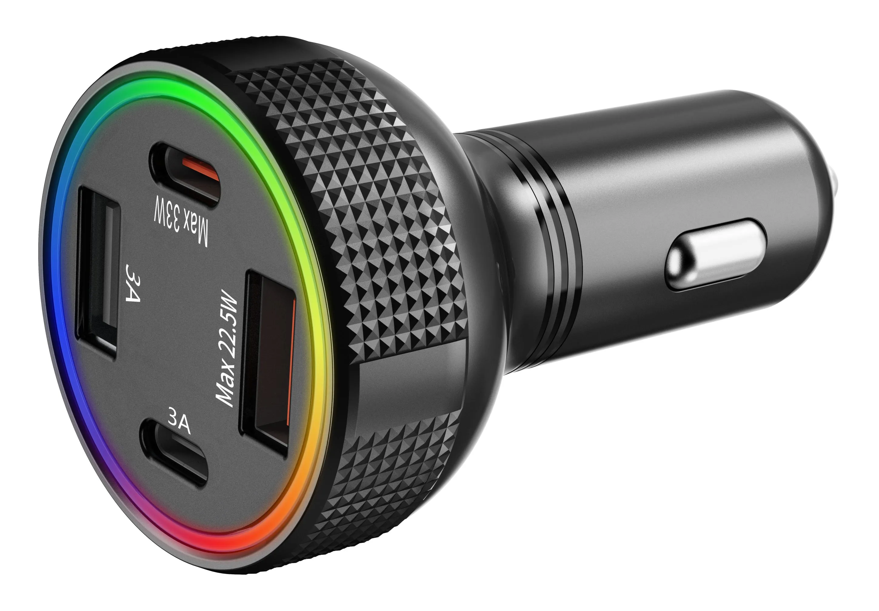 Tikland Car Charger, 4-Port 85W Super Fast car charger USB C, Cigarette Lighter Auto Charger Flush Compatible Samsung, Tablet, iPhone, iPad, LG, Automobile, Car Accessories for Women Men, Perfect Gifts