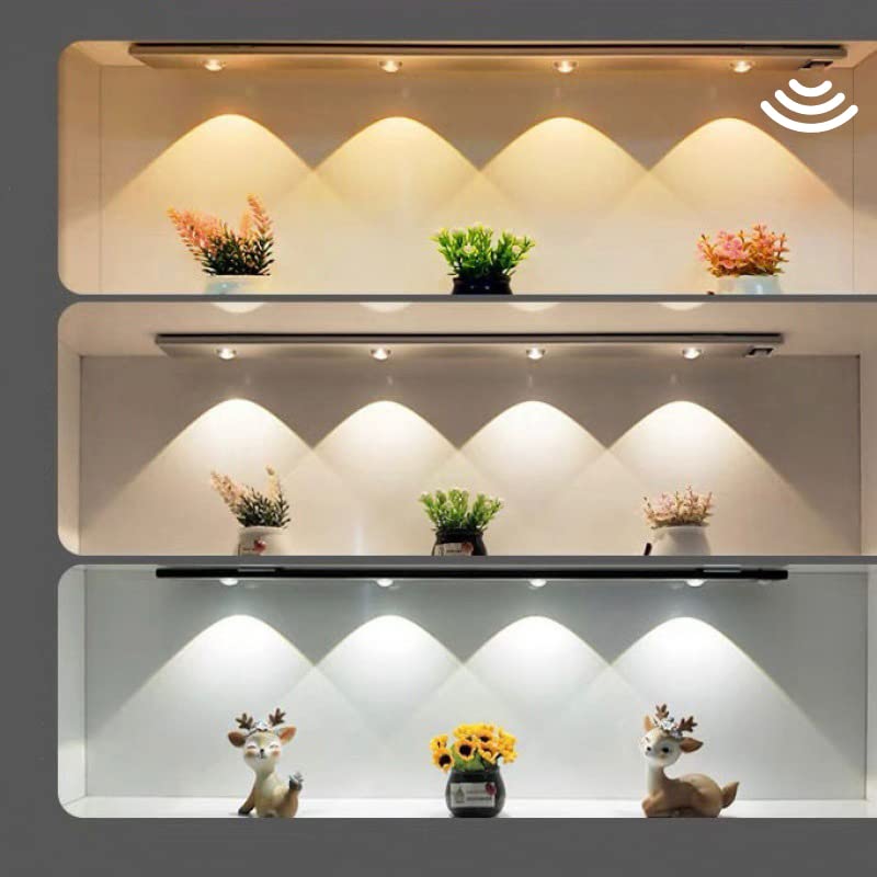 Kyoei-Tech人体センサーライト LEDライト 格調高い USB充電 配線不要 光センサー 雰囲気 食器棚 玄関 マグネット 省エネ 自動点灯 自動消灯 廊下ライト/ポーチ/ベッドルーム/バスルーム (white, 120cm)