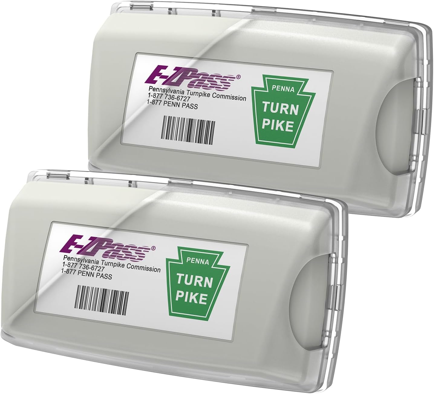 Zeyitian 2 Pack EZ Pass Holder with Super Strong Suction Cups for Windshield. Ezpass Holder Toll Pass Transponder iPass Holder